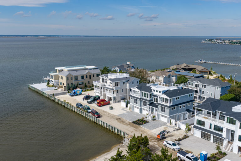 LBI real estate market: Ziman Development custom homes on the bayfront in Loveladies, NJ